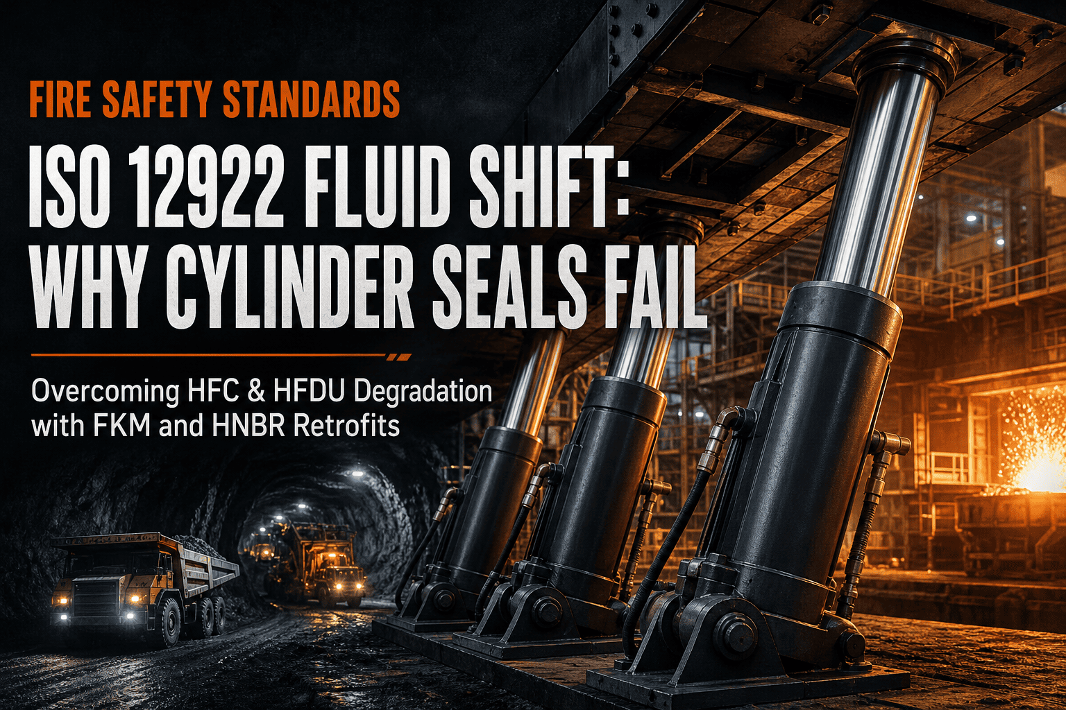 ग्लोबल फायर सेफ्टी शिफ्ट: ISO 12922 HFDU आणि HFC फ्लुइड्स हायड्रॉलिक सिलेंडर सील पुन्हा डिझाइन करण्यास का सक्ती करत आहेत