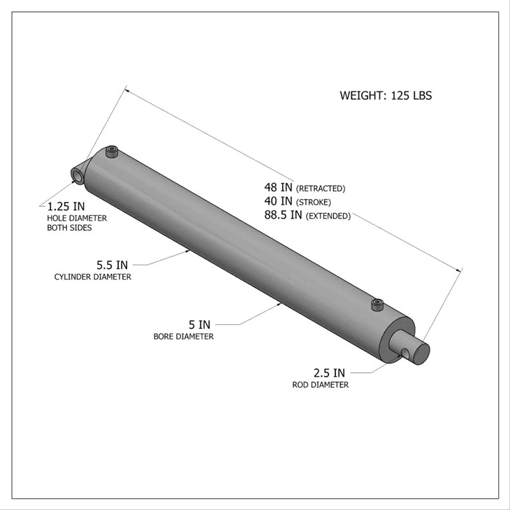 हायड्रोलिक नॉन-बायपास सिलेंडर